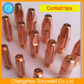 copper contact tip m6 for welding torch